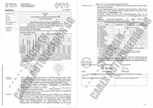 DTC-Gutachten P-2627/09 zu DR-Set