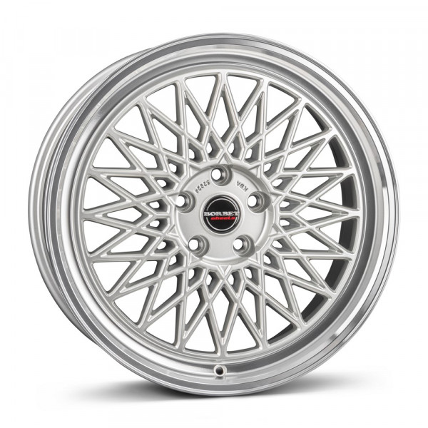 Borbet B-8519 silver rim polished KBA 52924