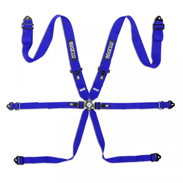 SPARCO Racing Gurt 6-Punkt Competition H3 PD Steel