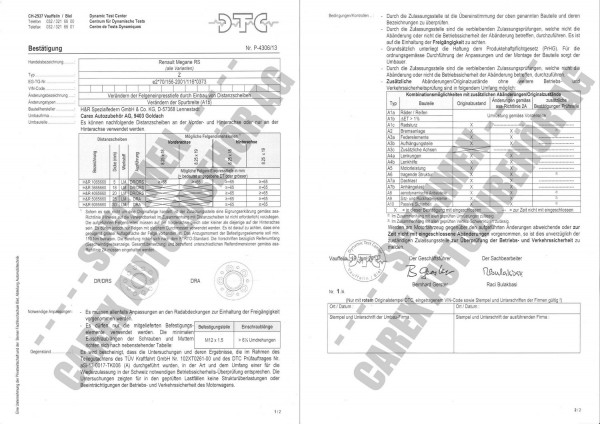 DTC-Gutachten P-4306/13 zu DR-Set