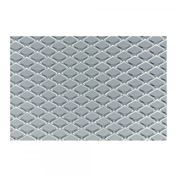 SIMONI RACING Streckgitter Alu-Silber 125x30cm