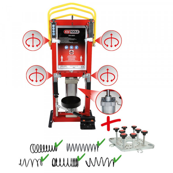 KS TOOLS Druckluft-Stand-Federspanner inkl.