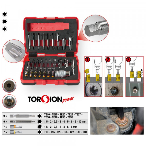 KS TOOLS 1/4&quot; + 10 mm Torx- und