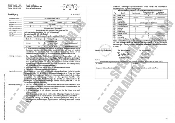DTC-Gutachten P-2055/07 zu Federn