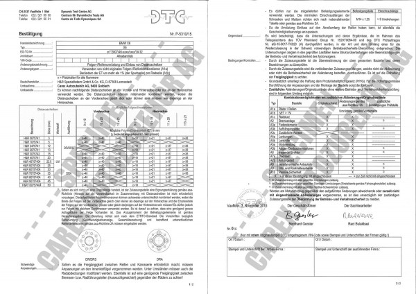 DTC-Gutachten P-5310/15 zu DR-Set