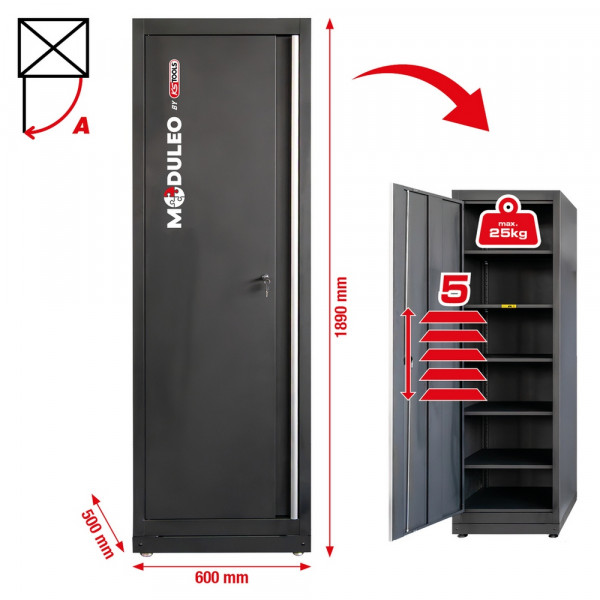 KS TOOLS Werkstatt-Schranksystem, Hochschrank mit
