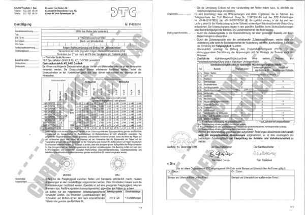 DTC-Gutachten P-4789/14 zu DR-Set