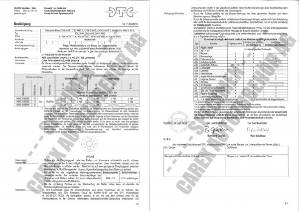 DTC-Gutachten P-6538/18 zu DR-Set