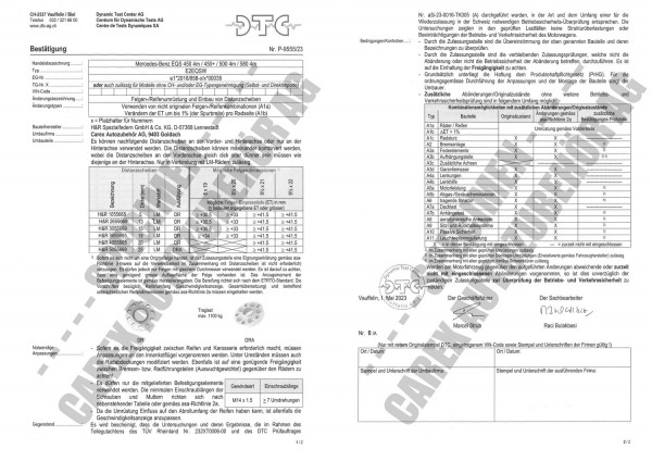 DTC-Gutachten P-9555/23 zu DR-Set