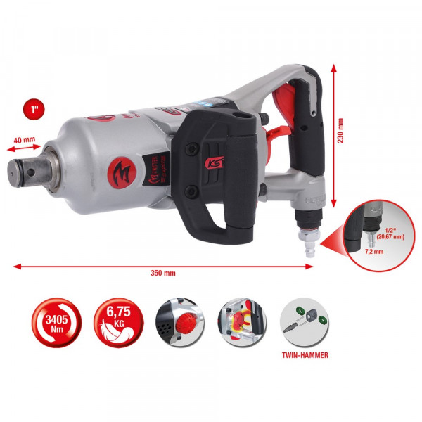 KS TOOLS 1&quot; superMONSTER Schlagschrauber,