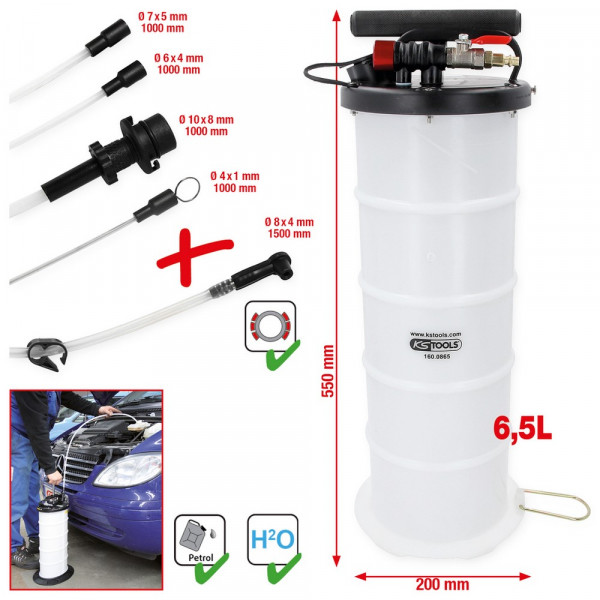 KS TOOLS Vakuum-Absaugpumpe 6,5 Liter