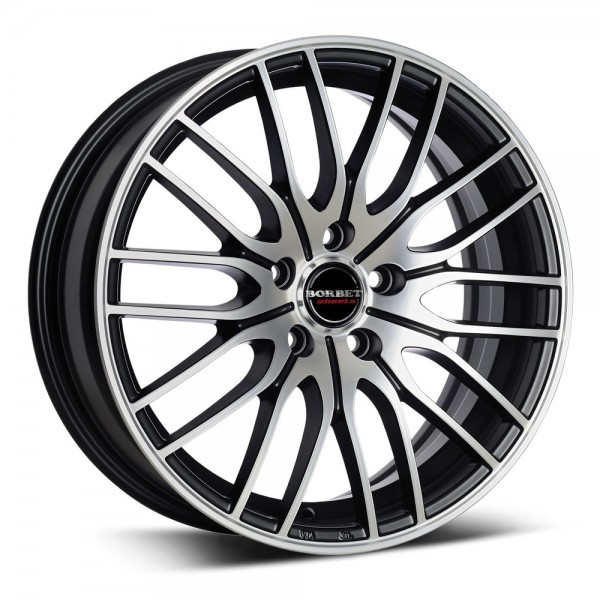 Borbet CW4 Multiflex Felge schwarz-poliert-matt