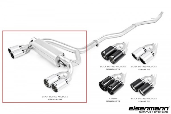 EISENMANN Endschalldämpfer Duplex Inox 4x90mm