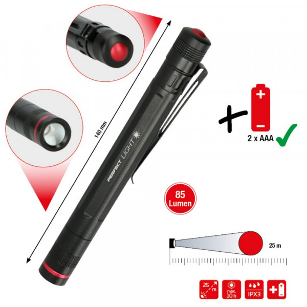 KS TOOLS perfectLight Taschenlampe 85 Lumen