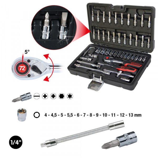 KS TOOLS 1/4&quot; CHROMEplus