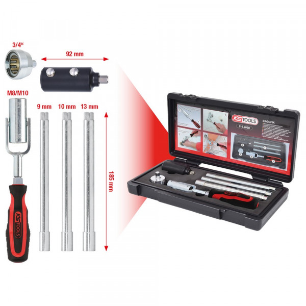 KS TOOLS Waschtisch-Montage-Satz, 6-tlg