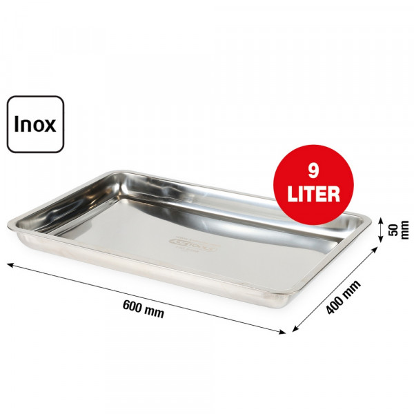 KS TOOLS Edelstahl-Auffangwanne 9 Liter, extra