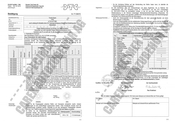 DTC-Gutachten P-7248/19 zu DR-Set