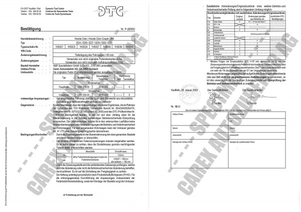 DTC-Gutachten P-265/00 zu Gewindefw.