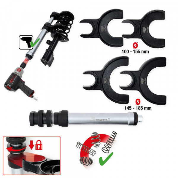 KS TOOLS Universal McPherson Federspanner-Satz,