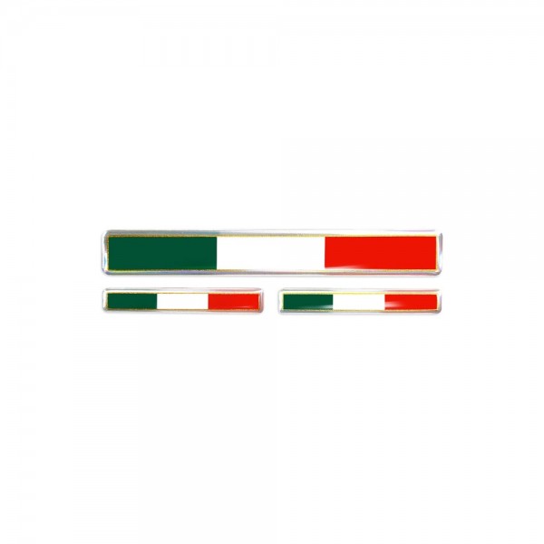 STICKER 3D Italia Tricolore 3er Set Aufkleber