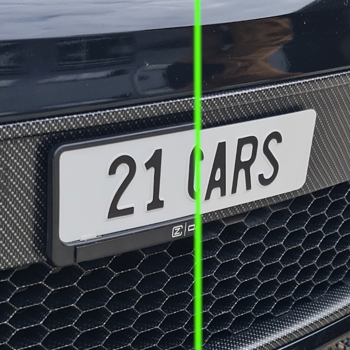 21 Cars Klett Kennzeichenhalter Hochformat Premium, Nummernrahmen, Aussendesign, Styling