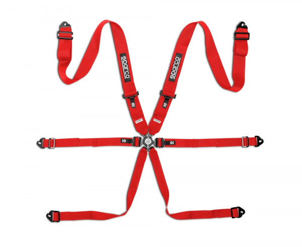 SPARCO Racing Gurt 6-Punkt Competition H3 PD Steel