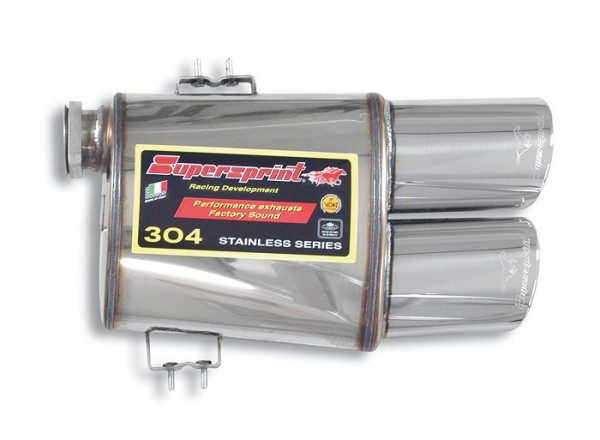 SUPERSPRINT Endschalldämpfer 2x120x80mm links