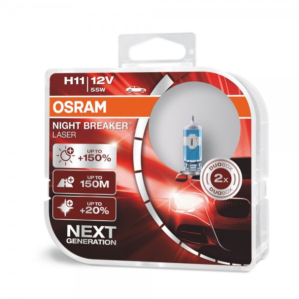 OSRAM Glühlampen Night Breaker Laser +150%