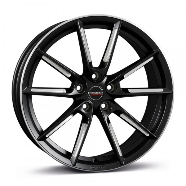 Borbet LX Felge Black Matt Spoke Rim Polished