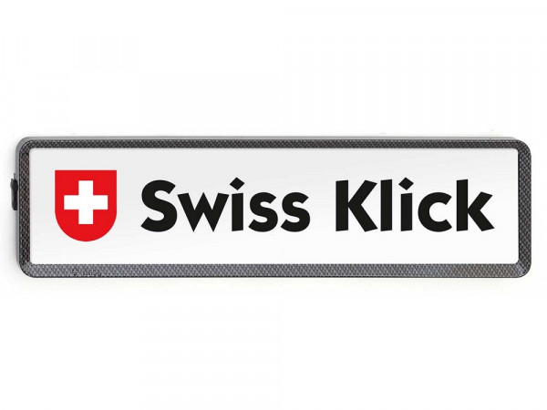 SWISS KLICK Nummernrahmen/Wechselhalter hinten