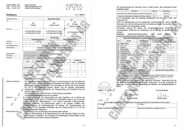 DTC-Gutachten P-2986/10 zu BI-GFW. B14+B16
