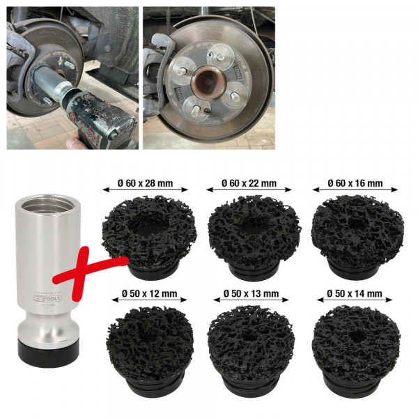 KS TOOLS Stehbolzen-Radnabenschleifer-Satz,
