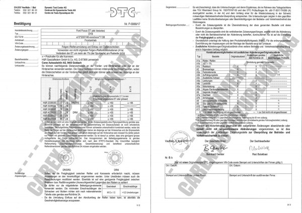 DTC-Gutachten P-5969/17 zu DR-Set