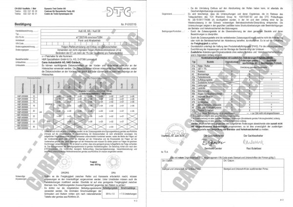 DTC-Gutachten P-5107/15 zu DR-Set