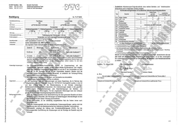 DTC-Gutachten P-2716/09 zu Federn