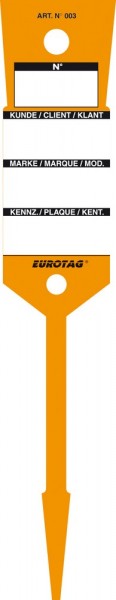 EUROTAG Schlüssel-Etiketten ORANGE