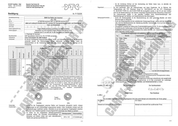 DTC-Gutachten P-7322/20 zu DR-Set