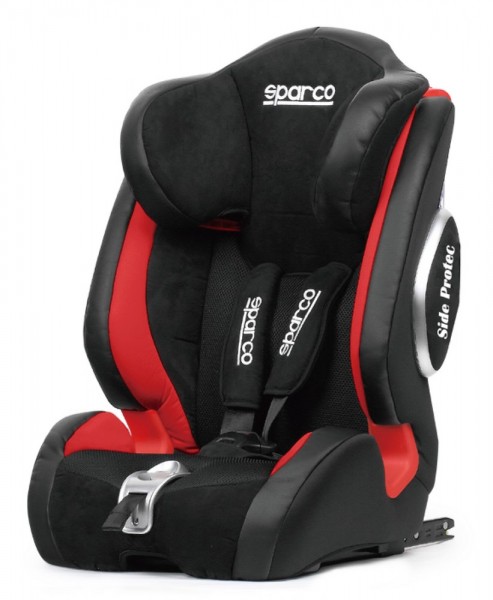 SPARCO Kindersitz F1000KI schwarz-rot, mit Isofix