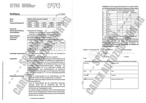 DTC-Gutachten P-393/00 zu Cup-Kit-Fw.