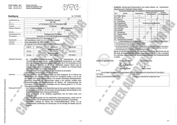 DTC-Gutachten P-2734/09 zu Cup-Kit-Fw.