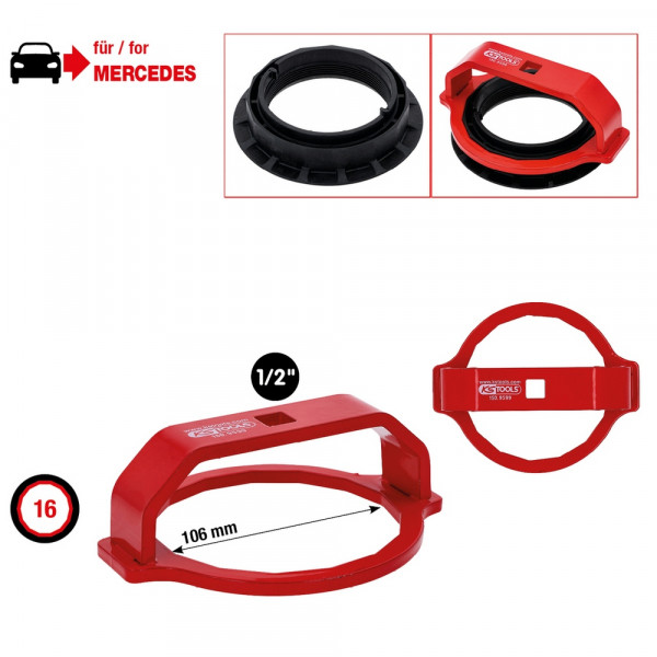 KS TOOLS 1/2&quot; Federbein-Bef.mutter-Schlüssel