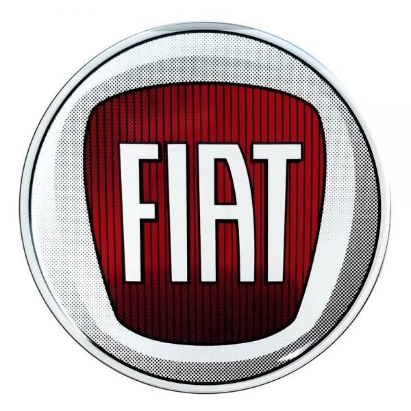 10cm!Aufkleber-Folie Wetterfest Sticker-Designs:Fiat-1968-Logo KFZ-AD144