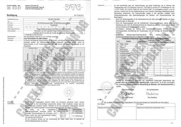 DTC-Gutachten P-3412/11 zu DR-Set