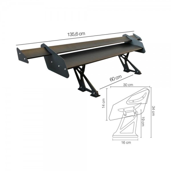 SIMONI RACING Alu Heckspoiler (nicht CH-Norm)