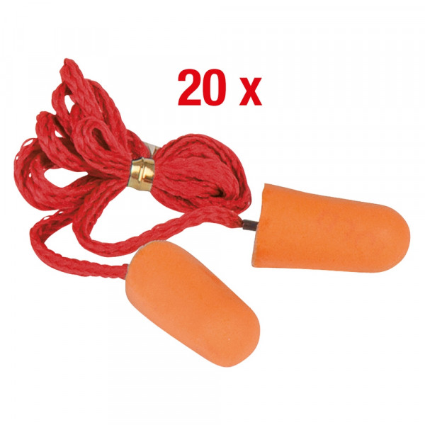 KS TOOLS Ohrstöpsel PU mit Schnur VPE= 20 Stück