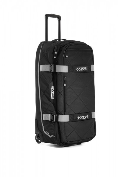 SPARCO Reisekoffer / Trolley Tour schwarz-silber