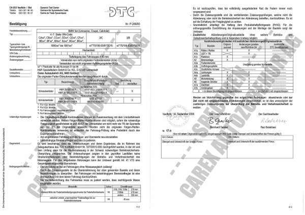 DTC-Gutachten P-266/00 zu Gewindefw.