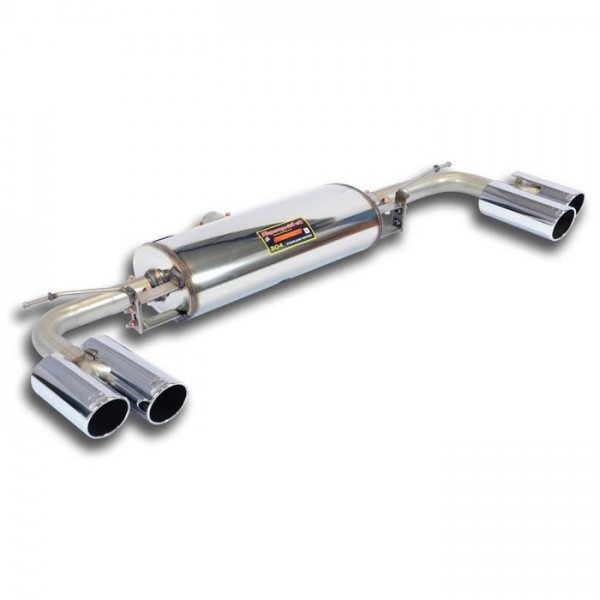 SUPERSPRINT Endschalldämpfer Duplex rund 2x80mm
