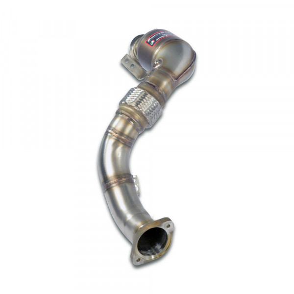 SUPERSPRINT Downpipe mit Sport Metallkat. links